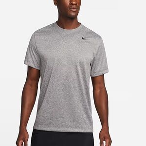Nike Dri Fit Legend Tee Size LT L Tall Heather Gray Short Sleeve The Nike Tee
